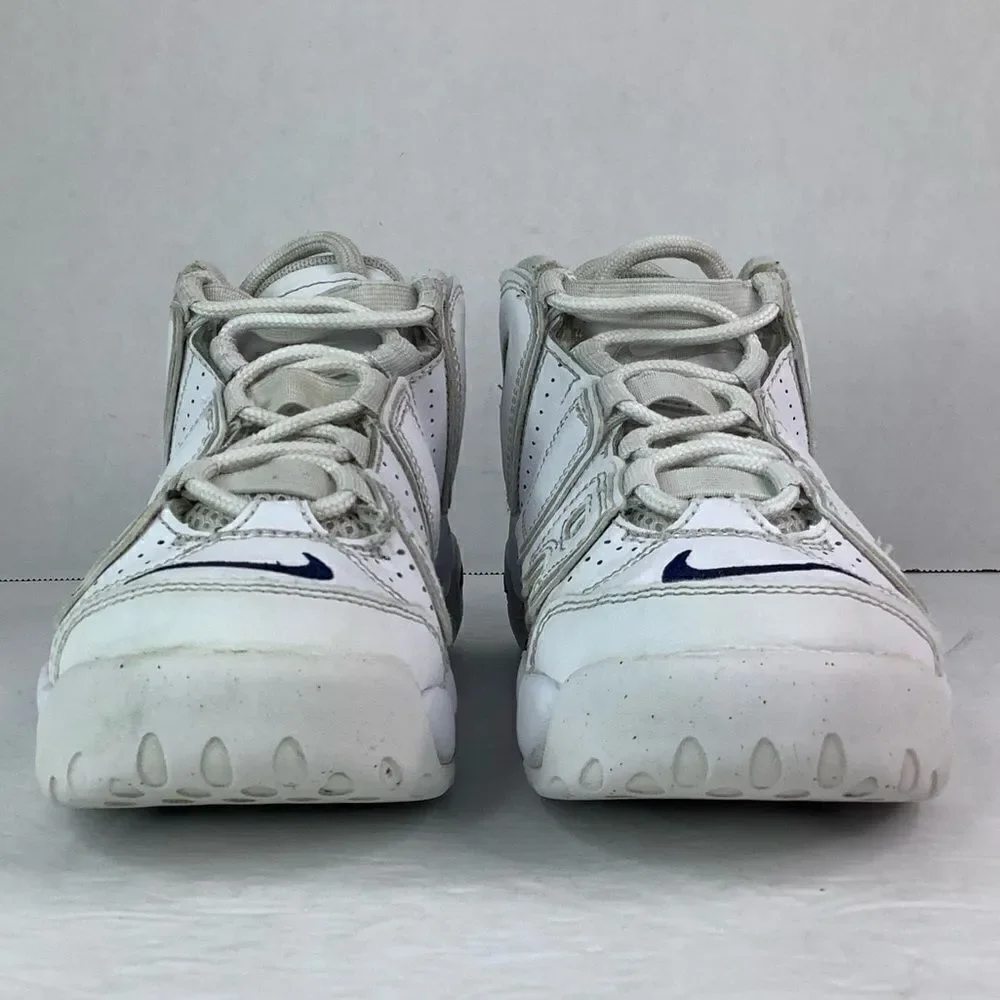 NIKE AIR MORE UPTEMPO WHITE ALL OVER LACE TIE DH9723- 100 US SZ 2.5Y